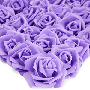 100 Pack Purple Artificial Flowers