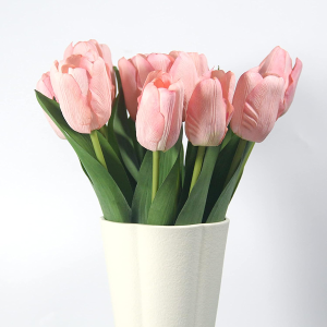 12PCS Artificial Tulips Flowers, Realistic Silk Tulips Bouquets