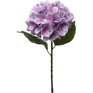 17.75" Artificial Hydrangea Stem with 8" Lavender Bloom