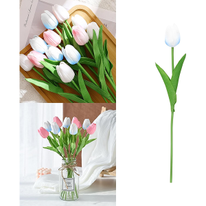 20er Pack Artificial Tulip Silk Fake Flowers 13.4