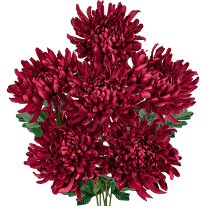 Arborus 6'' Large Heads Chrysanthemum Artificial Flowers