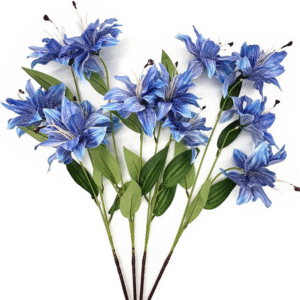 Artificial Lily Flowers Fake Vintage Lilies Silk Flower