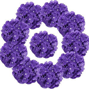 DH EYB 10 pcs Hydrangea Artificial Flowers
