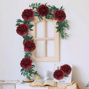 DH EYB 20pcs 5" Artificial Flower Peonies, Silk Peonies with 6" Stems