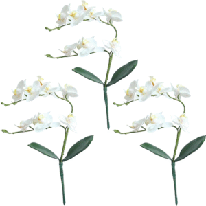 Fake Orchid, 3pcs 18inch Artificial Orchid Branch