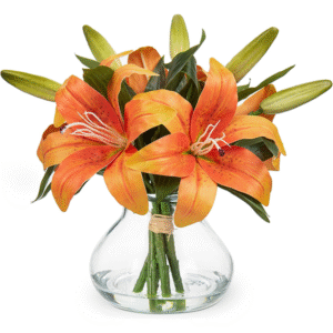Fall Artificial Flowers Tiger Lily Real Touch
