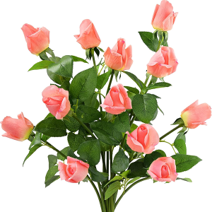 FiveSeasonStuff 10 Long Stems (53cm) of Real Touch Silk Roses