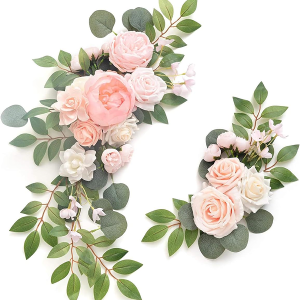 JOYWU Wedding Arch Faux Flowers