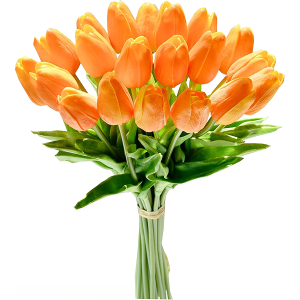 Mandy's 20pcs Orange Artificial Tulip