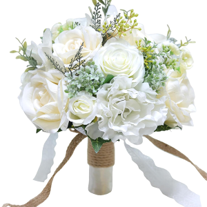 Mixed Roses Flower Bouquet for Romantic Wedding
