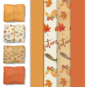 NICROHOME EUR Fall Wrapping Tissue Paper