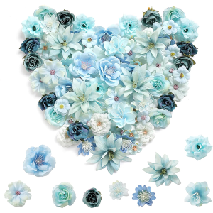 Serra Flora Realistic Mini Silk Flower Heads Set