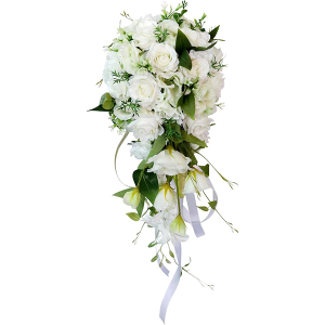 Wedding Bouquet, Teardrop Romantic Bridal Bouquet