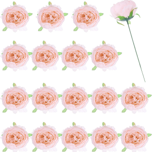 uxcell 25Pcs Peonies Artificial Flowers